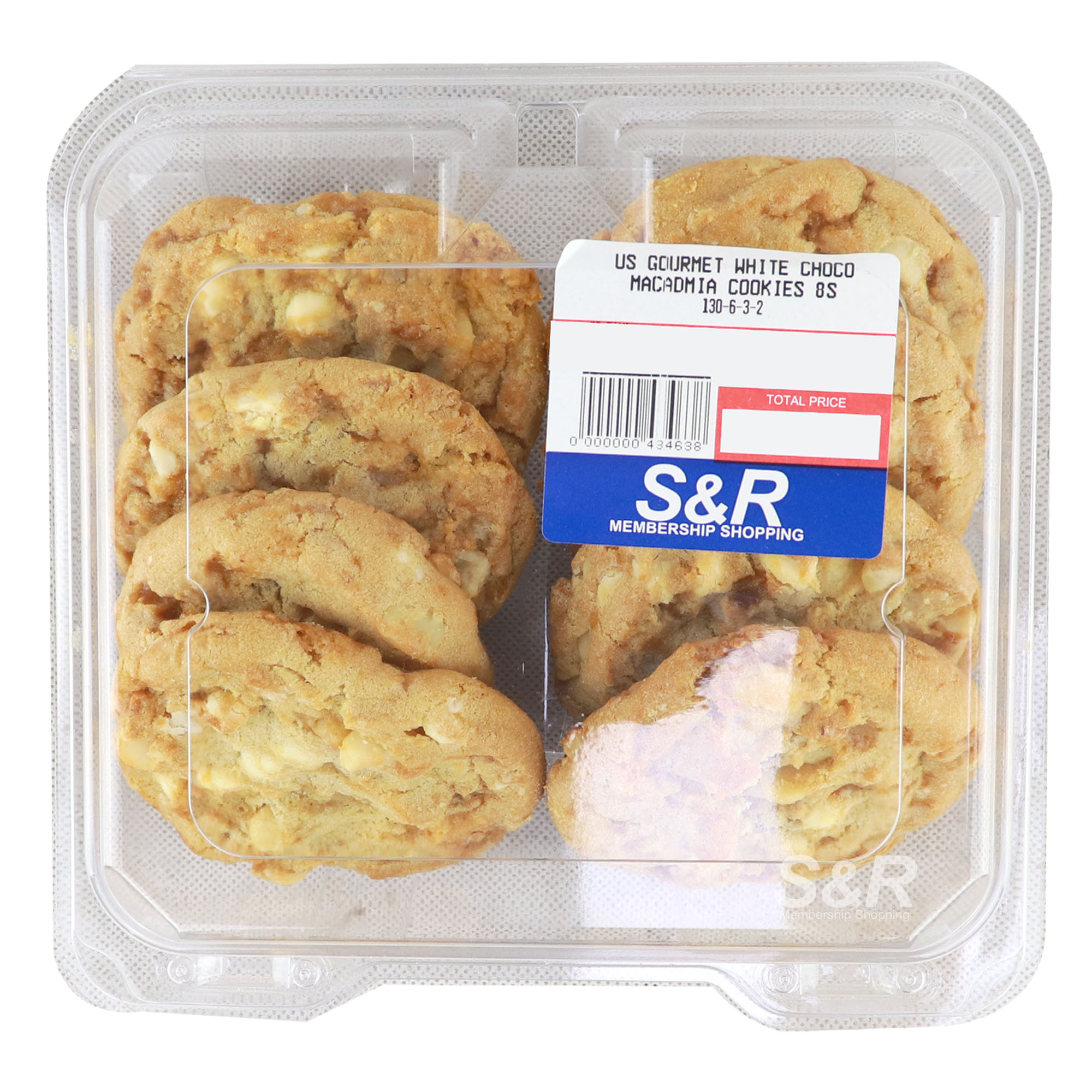 S&R US Gourmet White Chocolate Macadamia Cookie 8pcs S&R US Gourmet White Chocolate Macadamia Cookie 8pcs